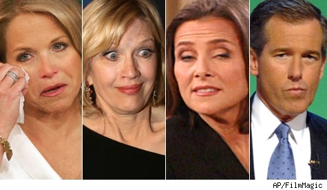 Katie Couric, Diane Sawyer, Meredith Vieira, Brian Williams