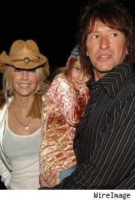 Heather Locklear, Richie Sambora, and child
