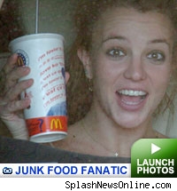 Britney's junk food addiction gallery: Click to launch photos