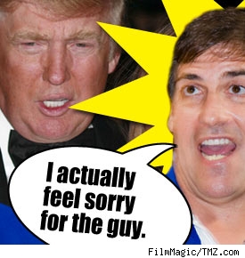 Composite of Mark Cuban and Donald Trump