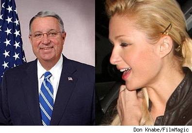 Don Knabe and Paris Hilton
