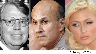 Judge Michael Sauer, Sheriff Lee Baca, Paris Hilton