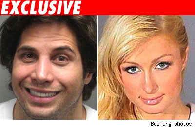Joe Francis and Paris Hilton booking photos