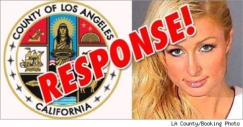 LA County Seal, Paris Hilton