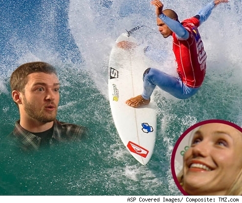 kelly slater cameron diaz justin timberlake