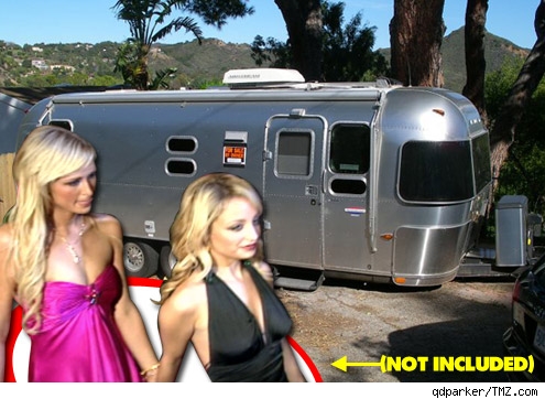 Paris Hilton Nicole Richie Airstream