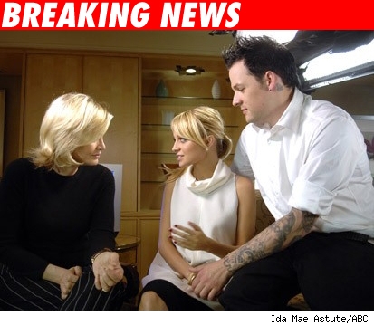 Diane Sawyer, Joel Madden and Nicole Richie