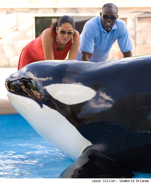 Djimon Honsou and Kimora Lee Simmons