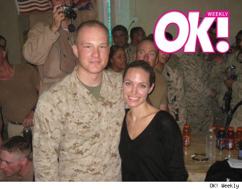 Jolie with the Troops