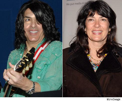 Paul Stanley and Christiane Amanpour