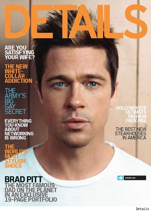 brad pitt, angelina jolie. The beauty crisis didn't stop pretty Pitt from 