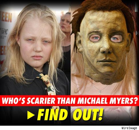Daeg Faerch and Michael Myers