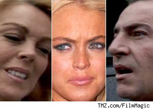 Dina, Lindsay and Michael Lohan