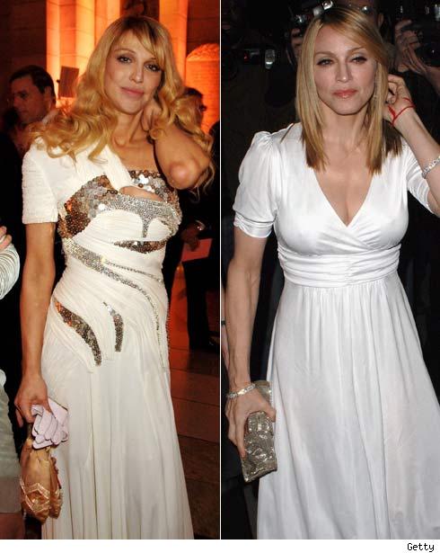 Courtney Love and Madonna