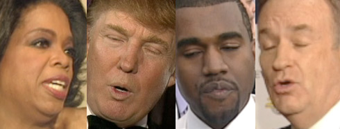 Oprah, Donald, Kanye, Bill