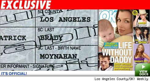 Moynahan birth certificate