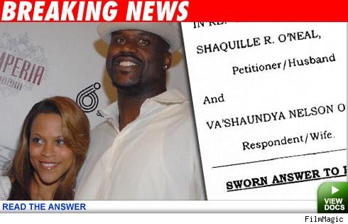 Shaquille O'Neal and wife Shaunie