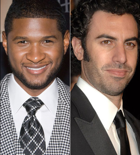 Usher, Sacha Baron Cohen