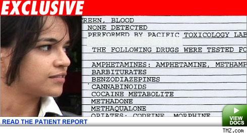 Michelle Rodriguez's patient report