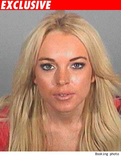 Lohan booking photo