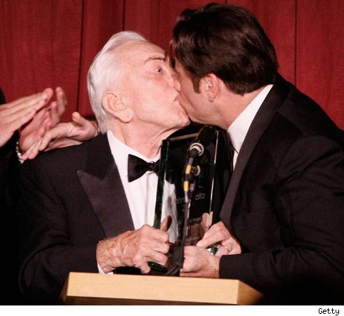 Kirk Douglas and John Travolta