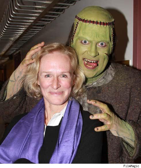 Glenn Close and Frankenstein's monster