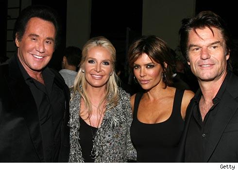 Wayne Newton, Kathleen Newton, Lisa Rinna and Harry Hamlin