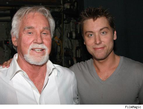 Kenny Rogers and Lance Bass