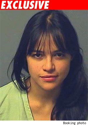 Michelle Rodriguez booking photo