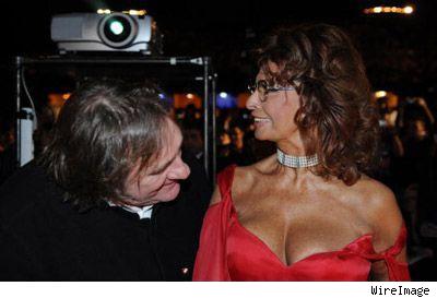 Gerard Depardieu and Sophia Loren