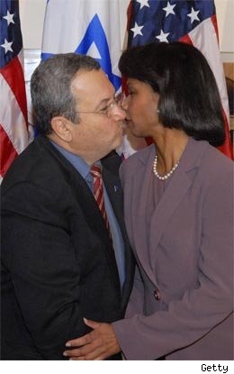 Condoleezza Rice and Ehud Barak