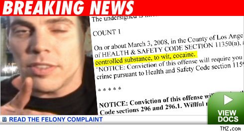 Steve O felony complaint