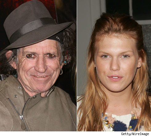 Keith Richards and Alexandra Richards