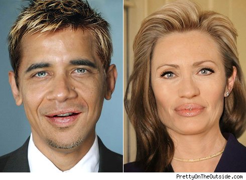 Hillary and Barack meet Brad and Angie