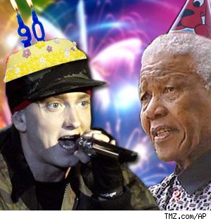 Eminem to party with Nelson Mandela
