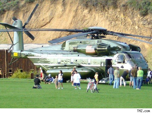 A helicopter