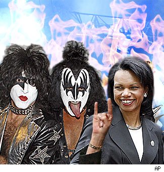 Condi hangs with KISS