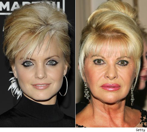 Mena Suvari and Ivana Trump