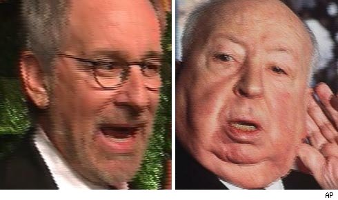 Steven Spielberg and Alfred Hitchcock