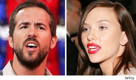 Ryan Reynolds and Scarlett Johansson