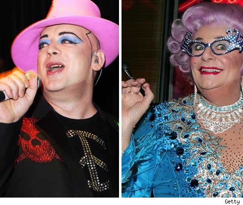 Boy George and Dame Edna