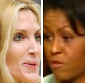 Ann Coulter and Michelle Obama