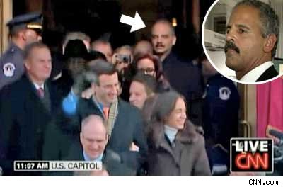 Eric Holder and Stedman Graham