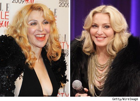 Courtney Love and Madonna