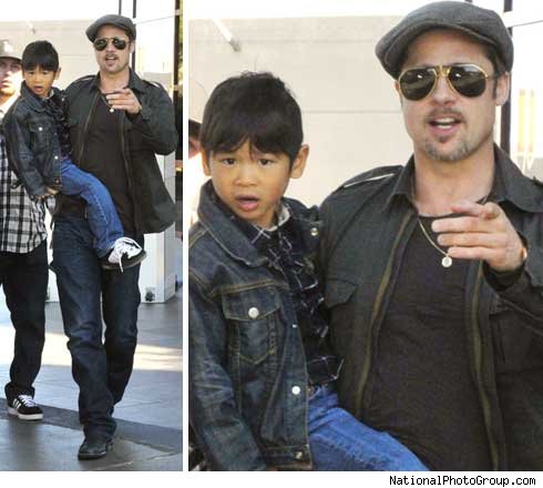 Brad Pitt goes for the video