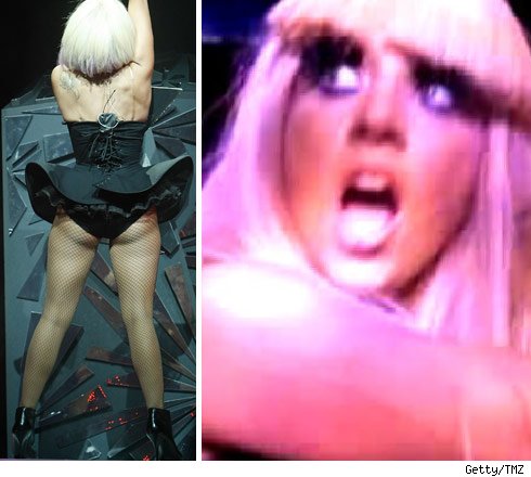 lady gaga naked butt