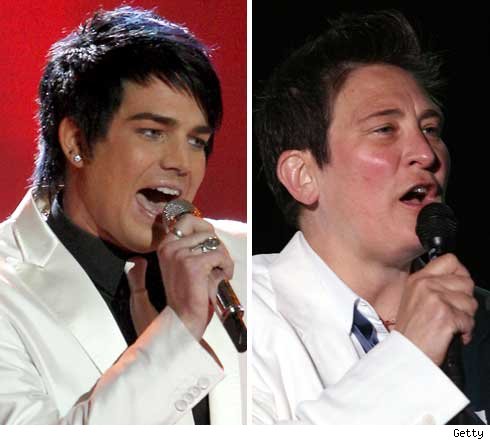 Adam Lambert and k.d. Lang