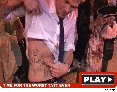 5/15/2009 10:00 AM PDT by TMZ Staff. That's no Folex -- the Rolex tattoo on 