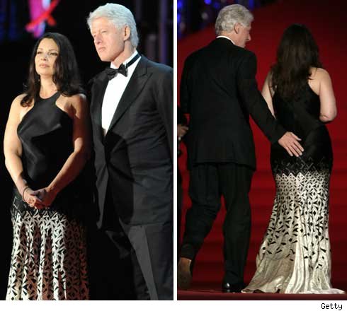 Fran Drescher and Bill Clinton