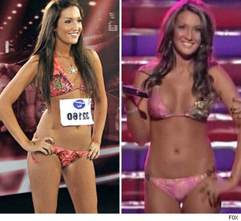 Bikini Girl American Idol Audition on American Idol Bikini Girl She Still Sounded Awful  But Katrina Darrell